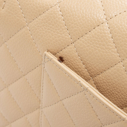 Chanel Caviar Leather Classic Medium Double Flap Bag (SHF-XFQF4l)