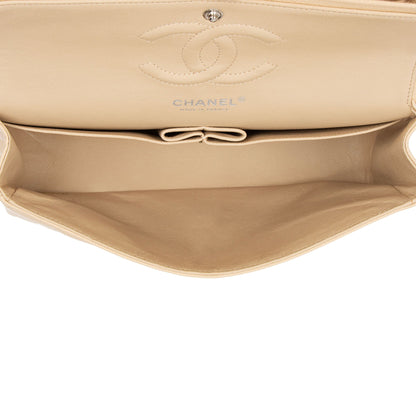 Chanel Caviar Leather Classic Medium Double Flap Bag (SHF-XFQF4l)