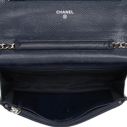 Chanel Caviar Leather Classic Wallet on Chain Bag (SHF-23078)