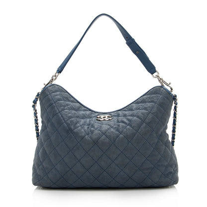 Chanel Caviar Leather French Riviera Hobo (SHF-16095)