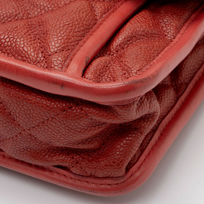 Chanel Caviar Leather French Riviera Medium Flap Bag (SHF-TWwhBI)