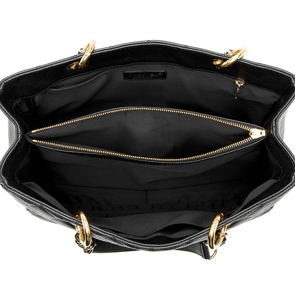 Chanel Caviar Leather Grand Shopping Tote (SHF-21628)