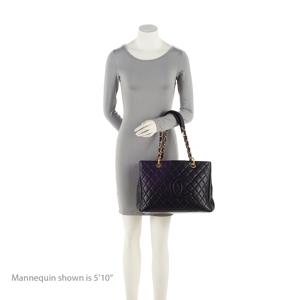 Chanel Caviar Leather Grand Shopping Tote (SHF-21628)
