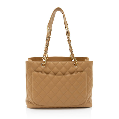 Chanel Caviar Leather Grand Shopping Tote (SHF-bjusbT)