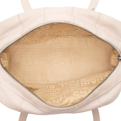 Chanel Caviar Leather LAX Bowling Satchel (SHF-18022)