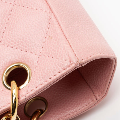 Chanel Caviar Leather Petite Shopping Tote (SHF-ChQICD)