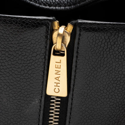 Chanel Caviar Leather Petite Timeless Tote (SHF-17772)