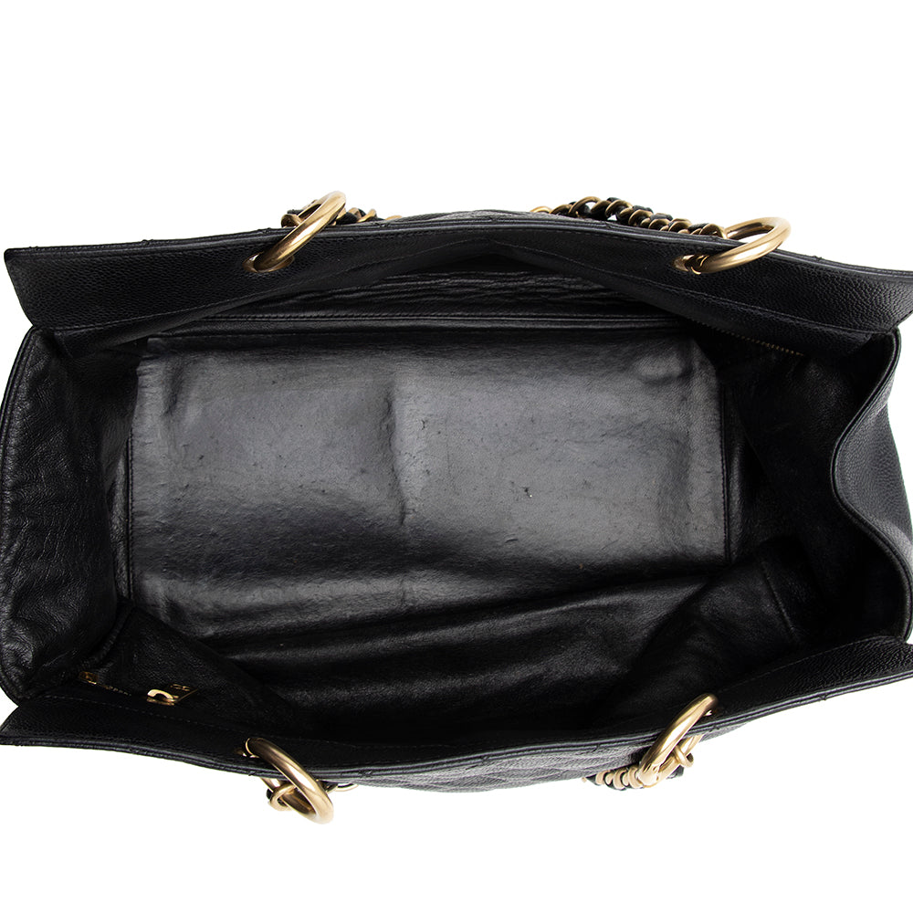 Chanel Caviar Leather Petite Timeless Tote (SHF-17772)
