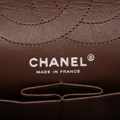 Chanel Caviar Leather Reissue 225 Double Flap Shoulder Bag (SHF-gheQo9)