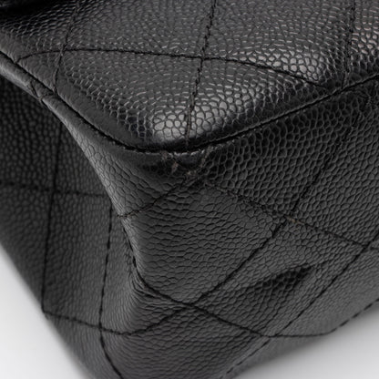 Chanel Caviar Leather Reissue 227 Double Flap Shoulder Bag (SHF-f1StZB)