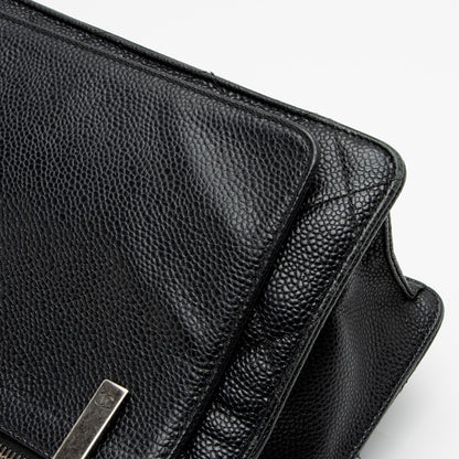 Chanel Caviar Leather Retro Class Medium Flap Bag (SHF-6qTNHe)