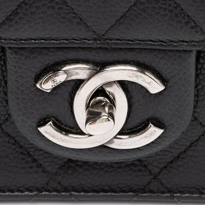 Chanel Caviar Leather Retro Class Small Flap Bag (SHF-W9Q8I9)