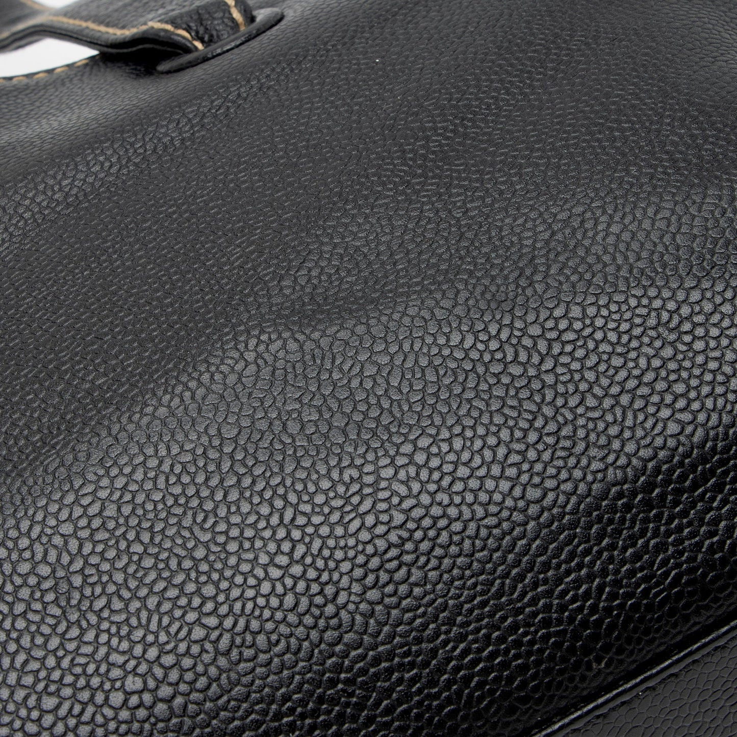 Chanel Caviar Leather Stitched CC Flap Satchel (SHF-ewpcah)