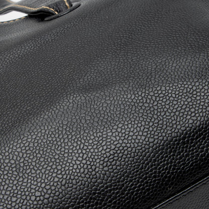 Chanel Caviar Leather Stitched CC Flap Satchel (SHF-ewpcah)