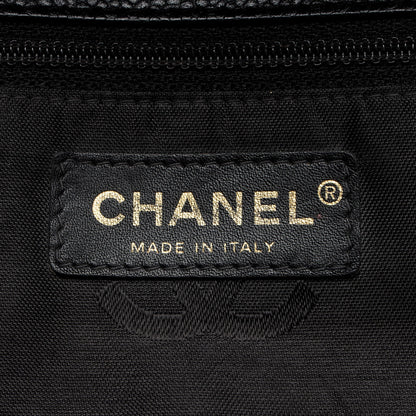 Chanel Caviar Leather Stitched CC Flap Satchel (SHF-ewpcah)