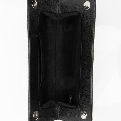 Chanel Caviar Leather Timeless CC Frame Clutch (SHF-22756)