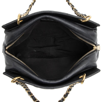 Chanel Caviar Leather Timeless CC Petite Tote (SHF-23075)