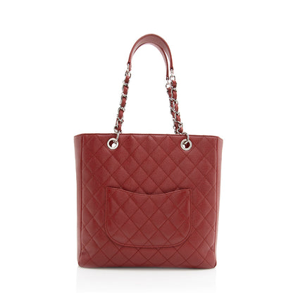Chanel Caviar Leather Vertical Grand Shopping Tote (SHF-19404)