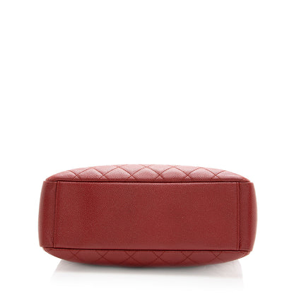 Chanel Caviar Leather Vertical Grand Shopping Tote (SHF-19404)
