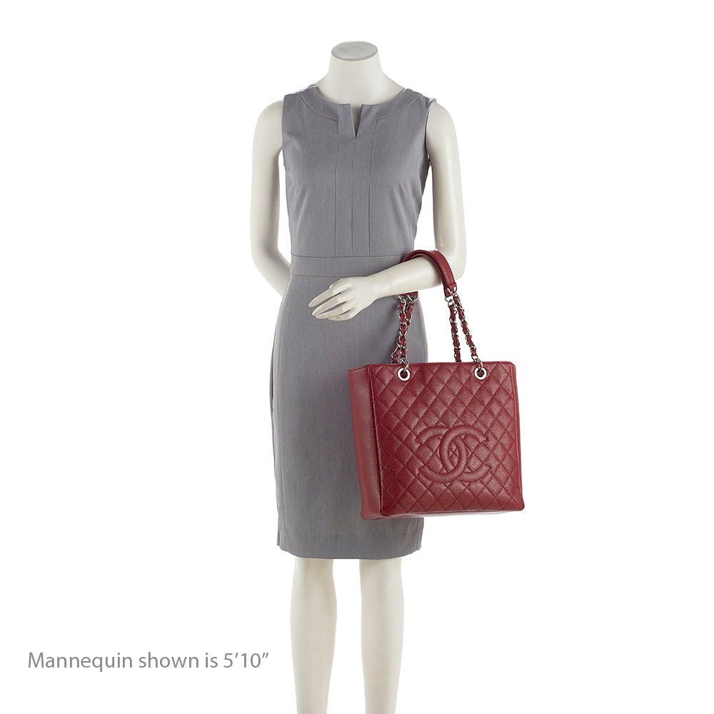 Chanel Caviar Leather Vertical Grand Shopping Tote (SHF-19404)