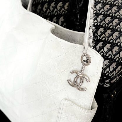 CHANEL CAVIAR QUILTED LEATHER TOTE BAG