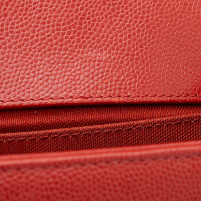Chanel Chevron Caviar Leather Old Medium Boy Bag (SHF-PRQKC9)