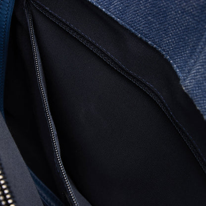 Chanel Chevron Denim Boy Tote (SHF-z2AHH6)