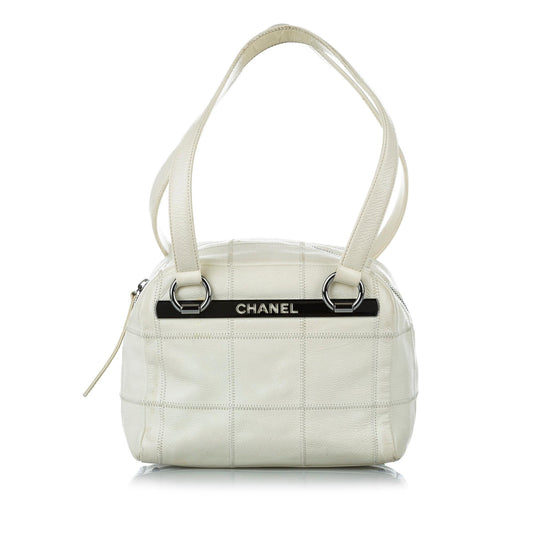 Chanel Choco Bar Caviar Leather Shoulder Bag (SHG-19777)