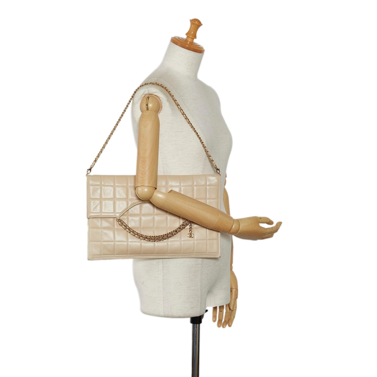Chanel Choco Bar Fold-Over Satchel (SHG-7erKF6)