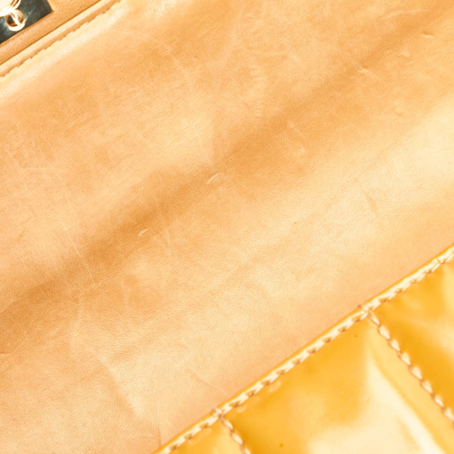 Chanel Choco Bar Patent Leather Single Flap Bag (SHG-30772)