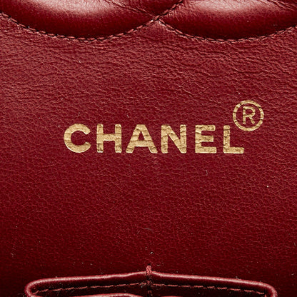 Chanel Classic Lambskin Leather Double Flap Bag (SHG-27218)