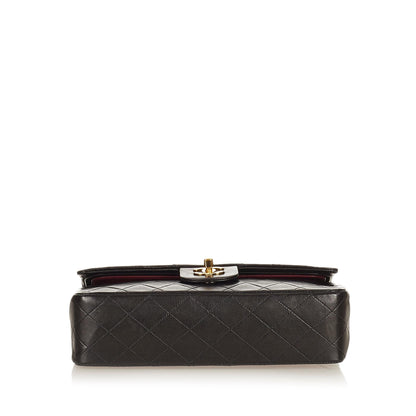 Chanel Classic Lambskin Leather Double Flap Bag (SHG-27219)