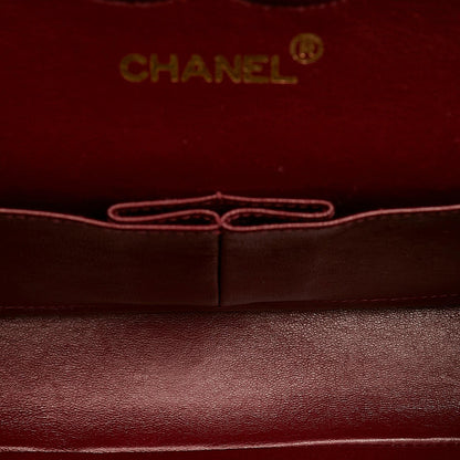 Chanel Classic Lambskin Leather Double Flap Bag (SHG-27219)