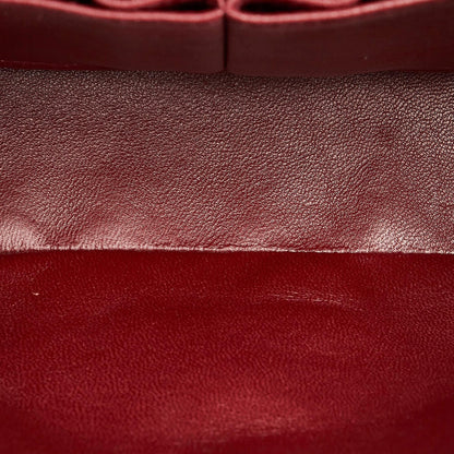 Chanel Classic Lambskin Leather Double Flap Bag (SHG-30061)