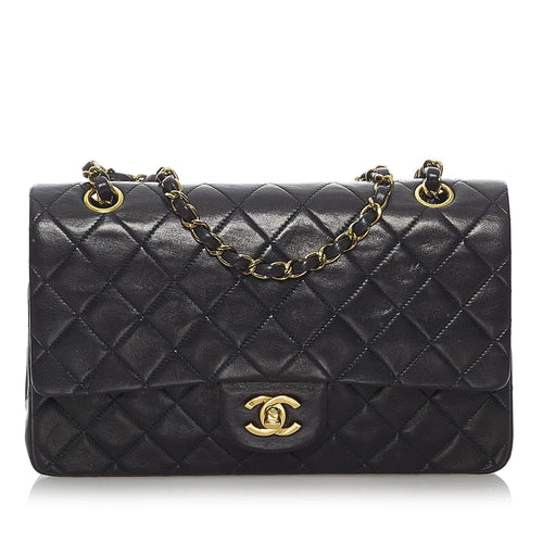 Chanel Classic Medium Lambskin Double Flap Bag (SHG-30783)