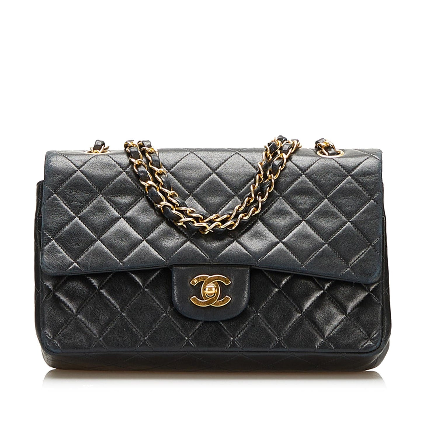 Chanel Classic Medium Lambskin Double Flap Bag (SHG-36391)