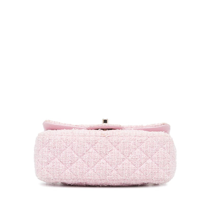Chanel Classic Mini Rectangular Tweed Flap Bag (SHG-gxVLfm)