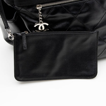 Chanel Coated Canvas Paris Biarritz Large Tote (SHF-14997)
