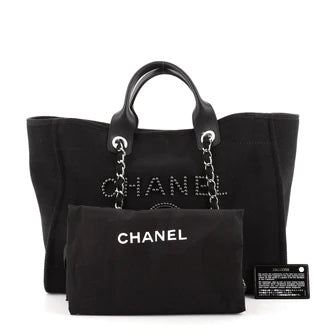 CHANEL PEARL DEAUVILLE MEDIUM TOTE BAG