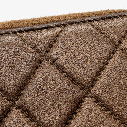 Chanel Metallic Lambskin CC Zip Around Wallet (SHF-20961)
