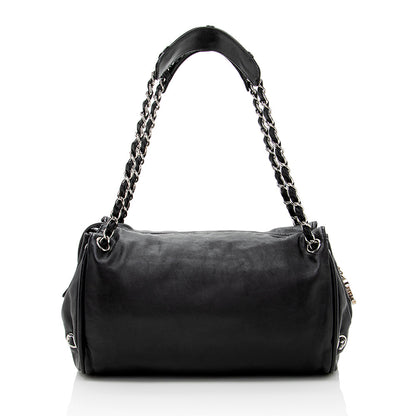 Chanel Leather Diagonal CC Ligne Accordion Satchel (SHF-17562)