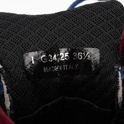 Chanel Leather Suede CC High Top Sneakers - Size 6.5 / 36.5 (SHF-gBBc0v)