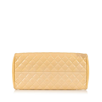 Chanel Mademoiselle Patent Leather Bowling Bag (SHG-35349)