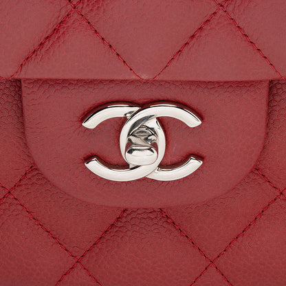 Chanel Matte Caviar Lambskin Jumbo Double Flap Bag (SHF-18309)