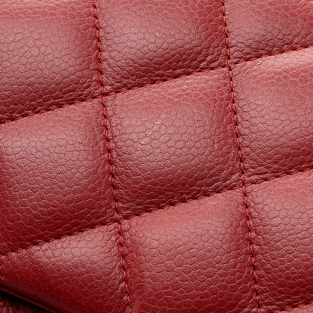 Chanel Matte Caviar Lambskin Jumbo Double Flap Bag (SHF-18309)
