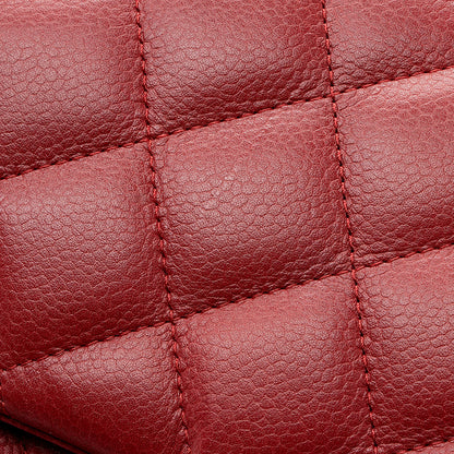 Chanel Matte Caviar Lambskin Jumbo Double Flap Bag (SHF-18309)