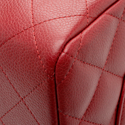 Chanel Matte Caviar Lambskin Jumbo Double Flap Bag (SHF-18309)