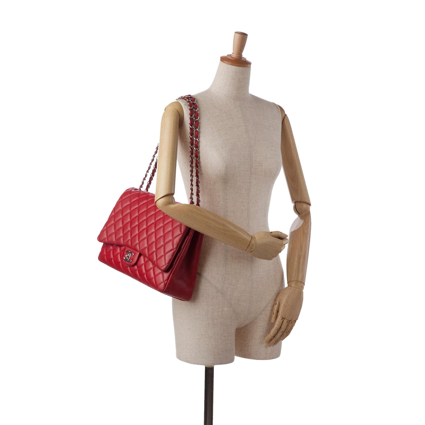 Chanel Maxi Classic Lambskin Double Flap (SHG-HFLZlT)