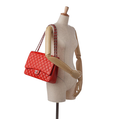 Chanel Maxi Classic Lambskin Double Flap (SHG-WfdiUz)