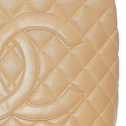 Chanel Medallion Caviar Leather Tote Bag (SHG-33642)